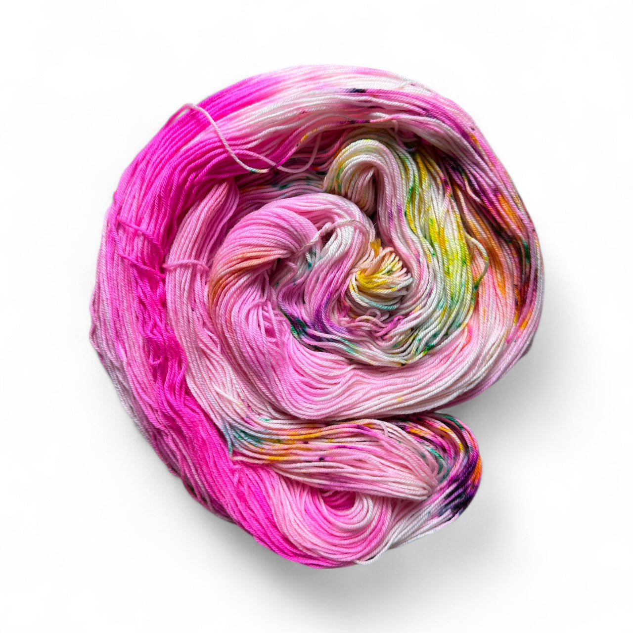 Prickly Pink Fingering Sock Yarn