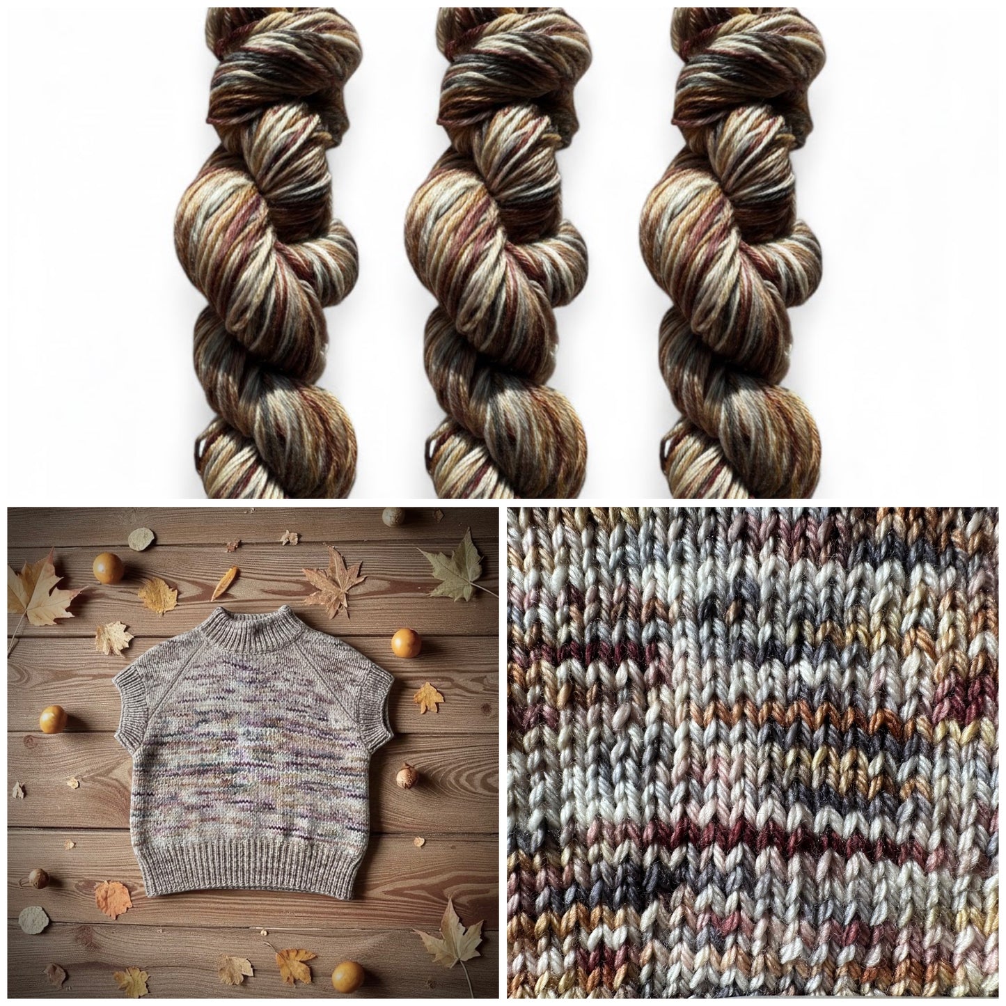 Castle gray tan brown cream DK