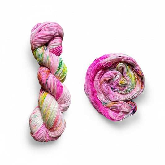 Prickly Pink Fingering Sock Yarn